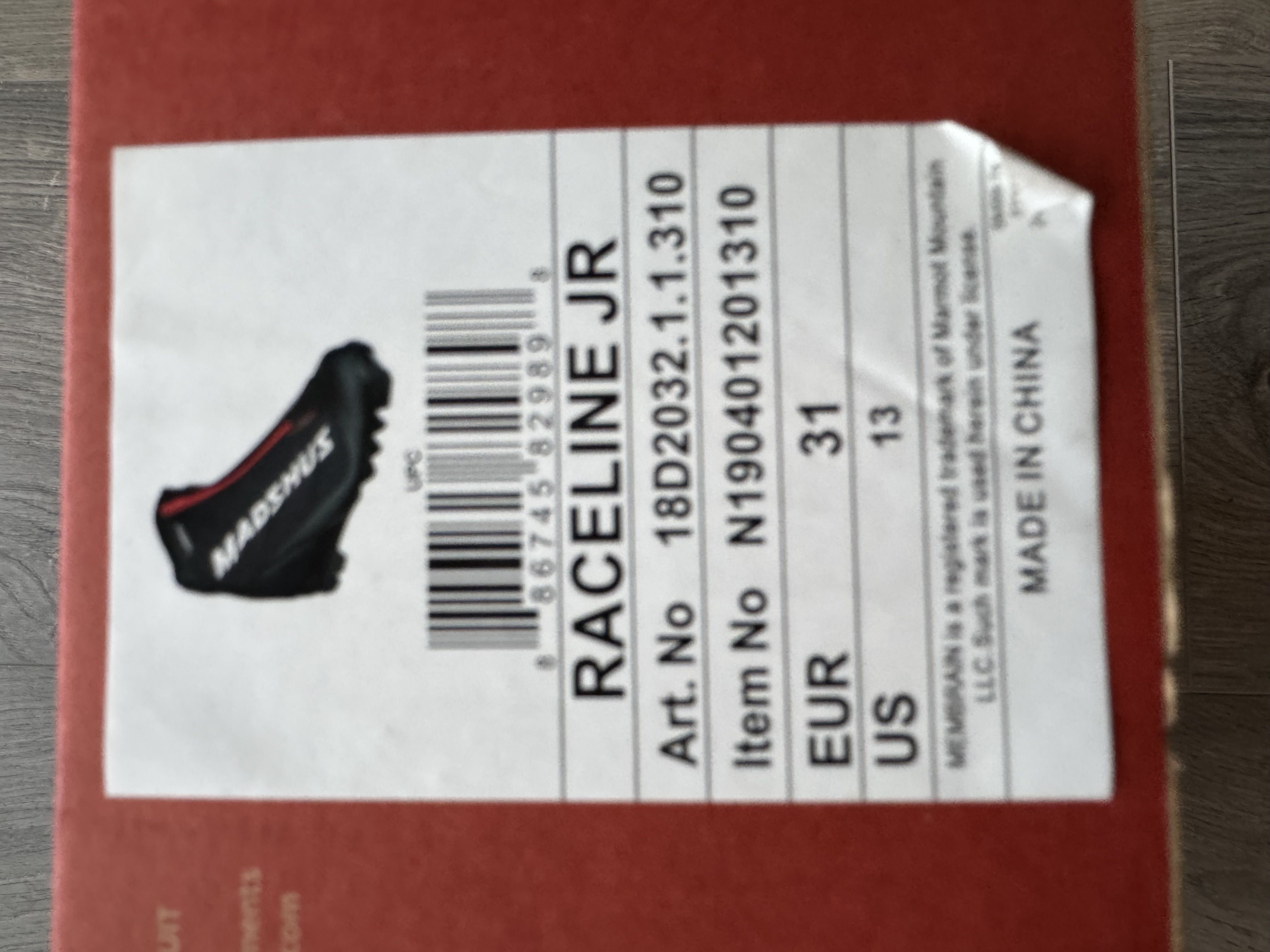 Madshus Raceline Jr gönguskíðaskór nr 31