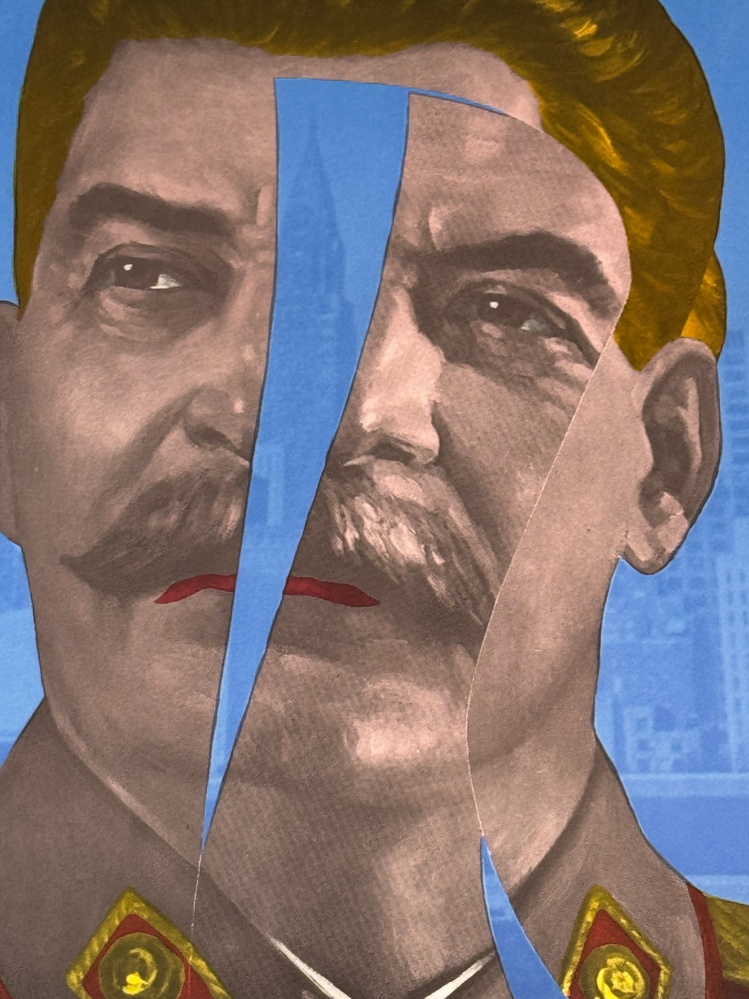 Erró / Guðmundur Guðmundsson (1932) - Staline in New York (1980) 26/80