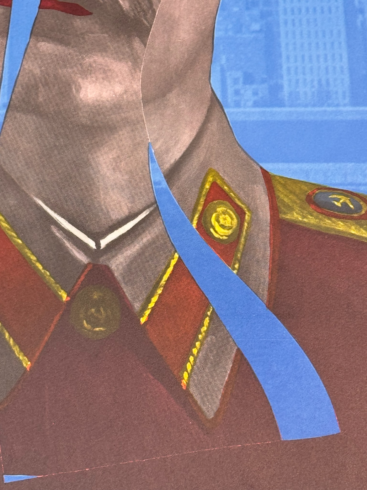 Erró / Guðmundur Guðmundsson (1932) - Staline in New York (1980) 26/80