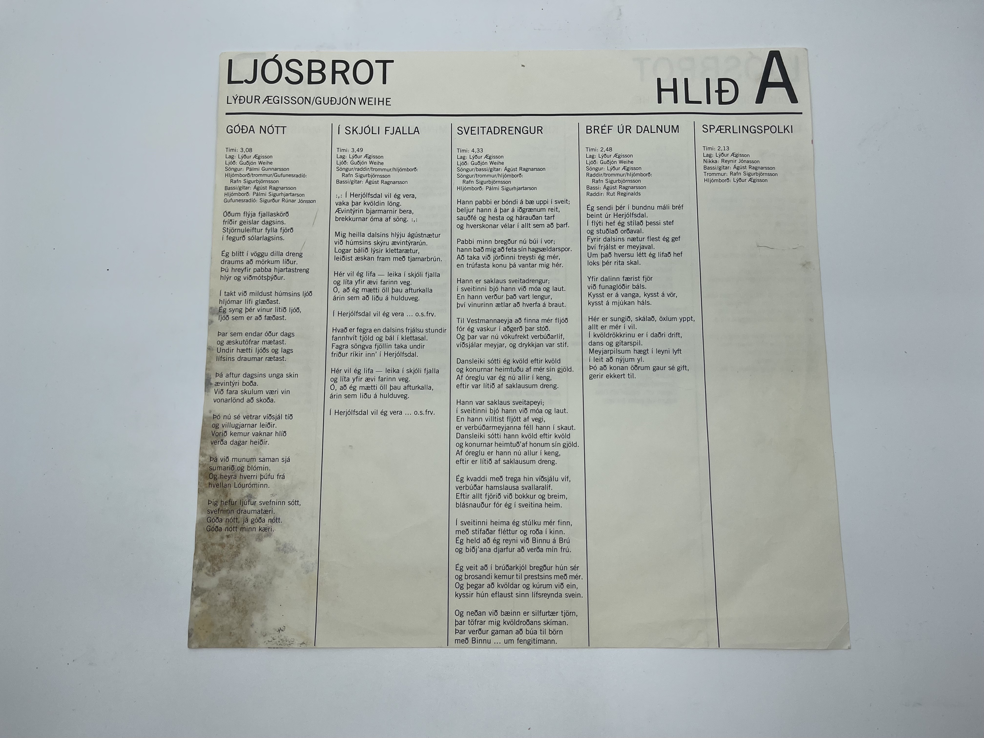 Lýður Ægisson, Guðjón Weihe - Ljósbrot