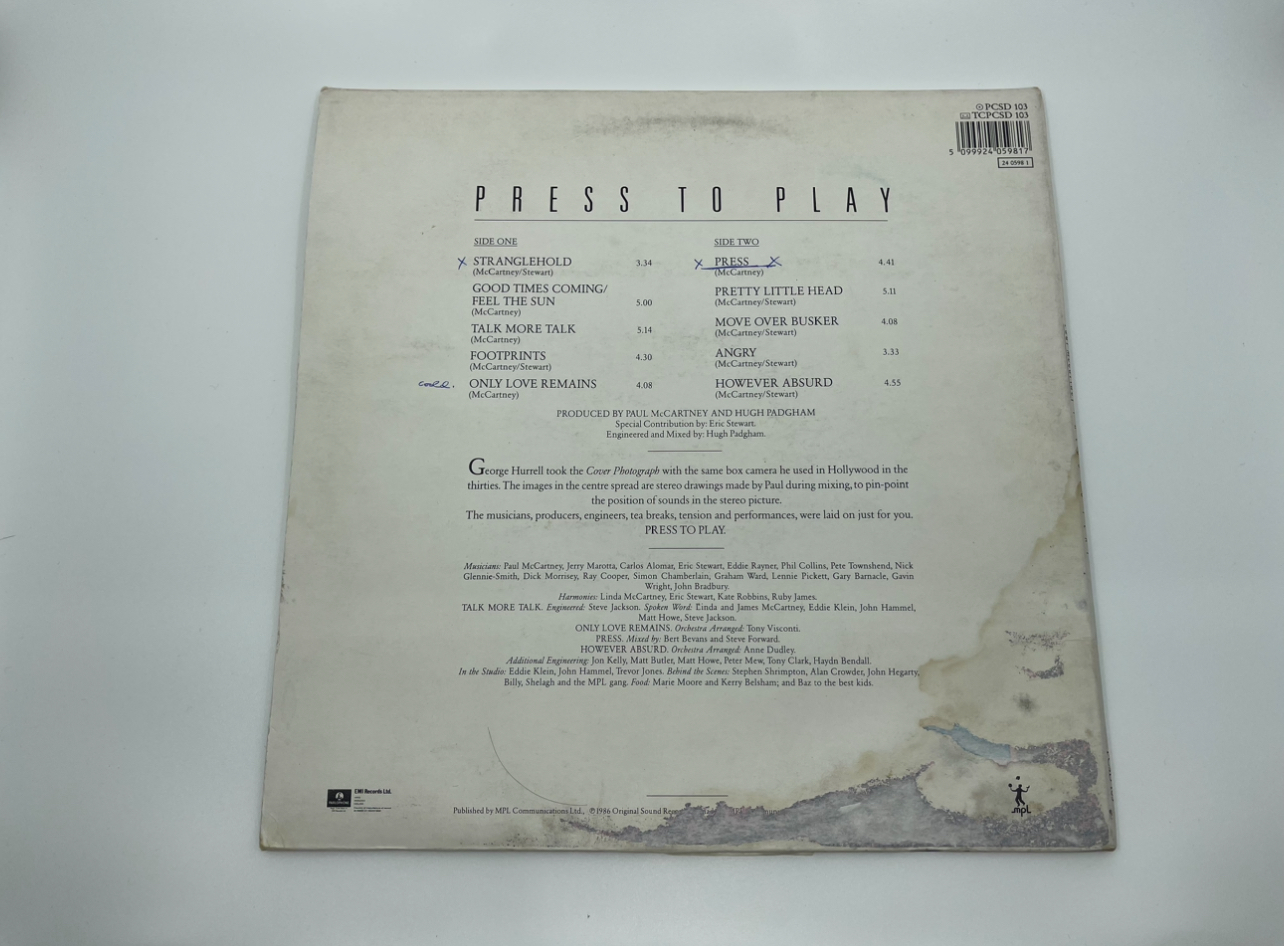 Paul McCartney - Press to Play