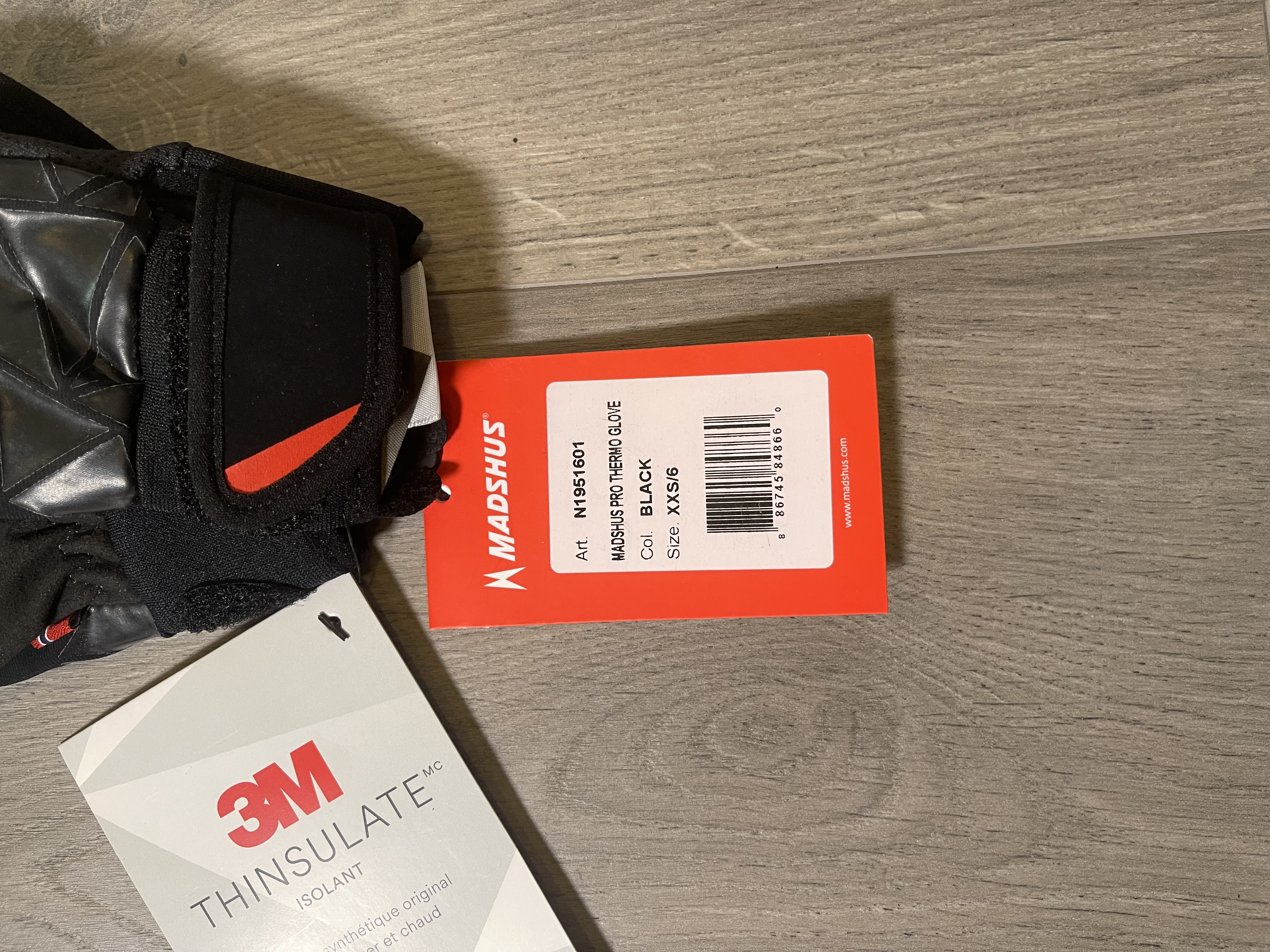 Madshus Pro Thermo Hanskar - Stærð - XXS/6