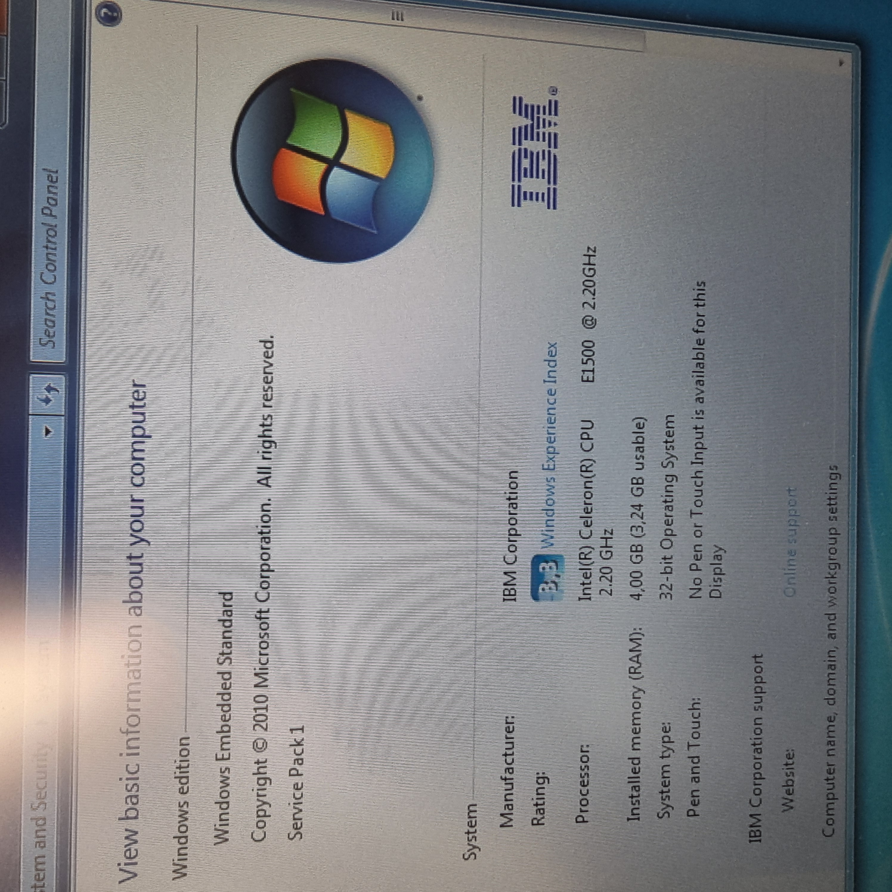 IBM kassakerfi með snertiskjá