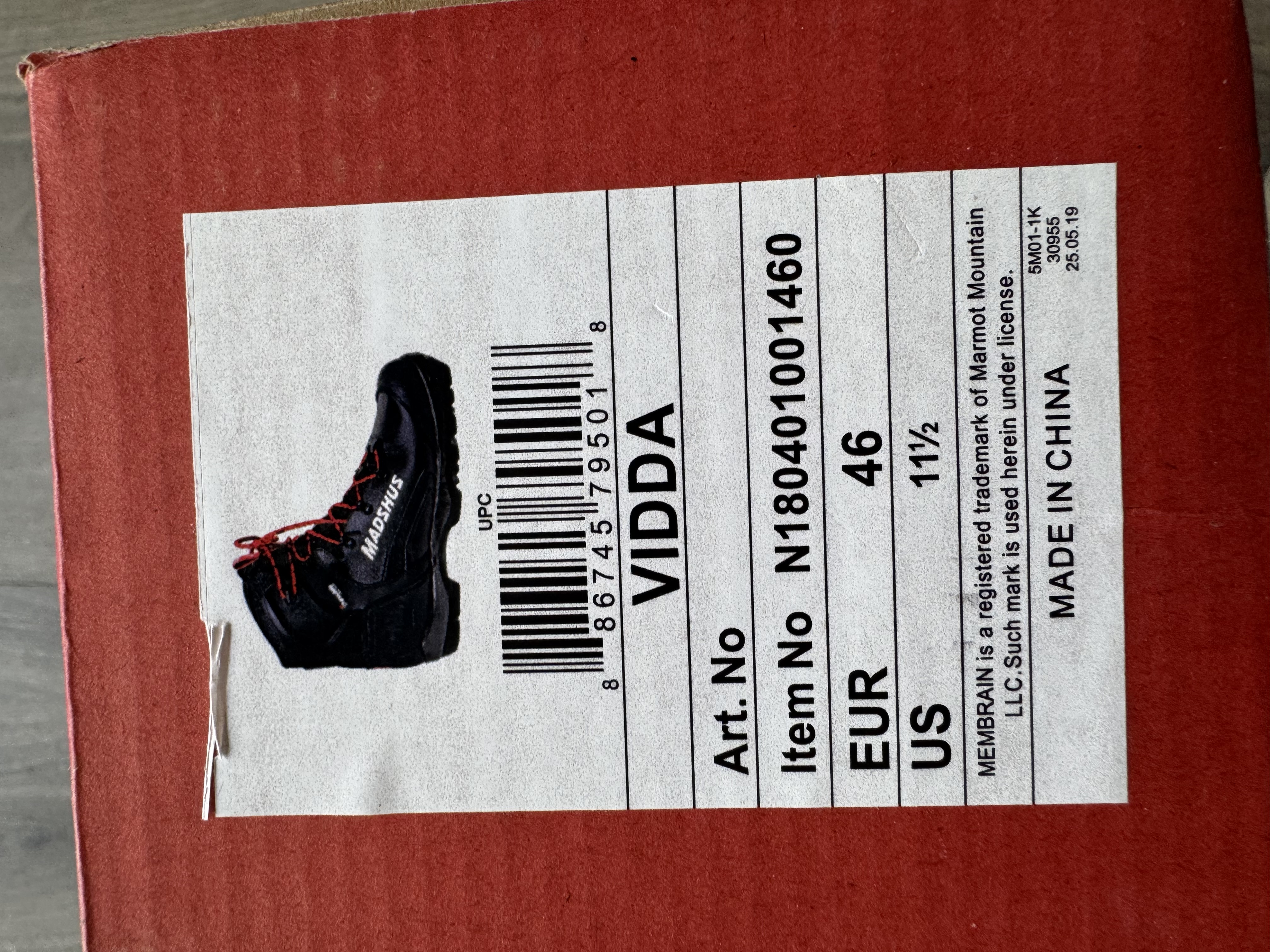 Madshus Vidda gönguskíðaskór nr 46