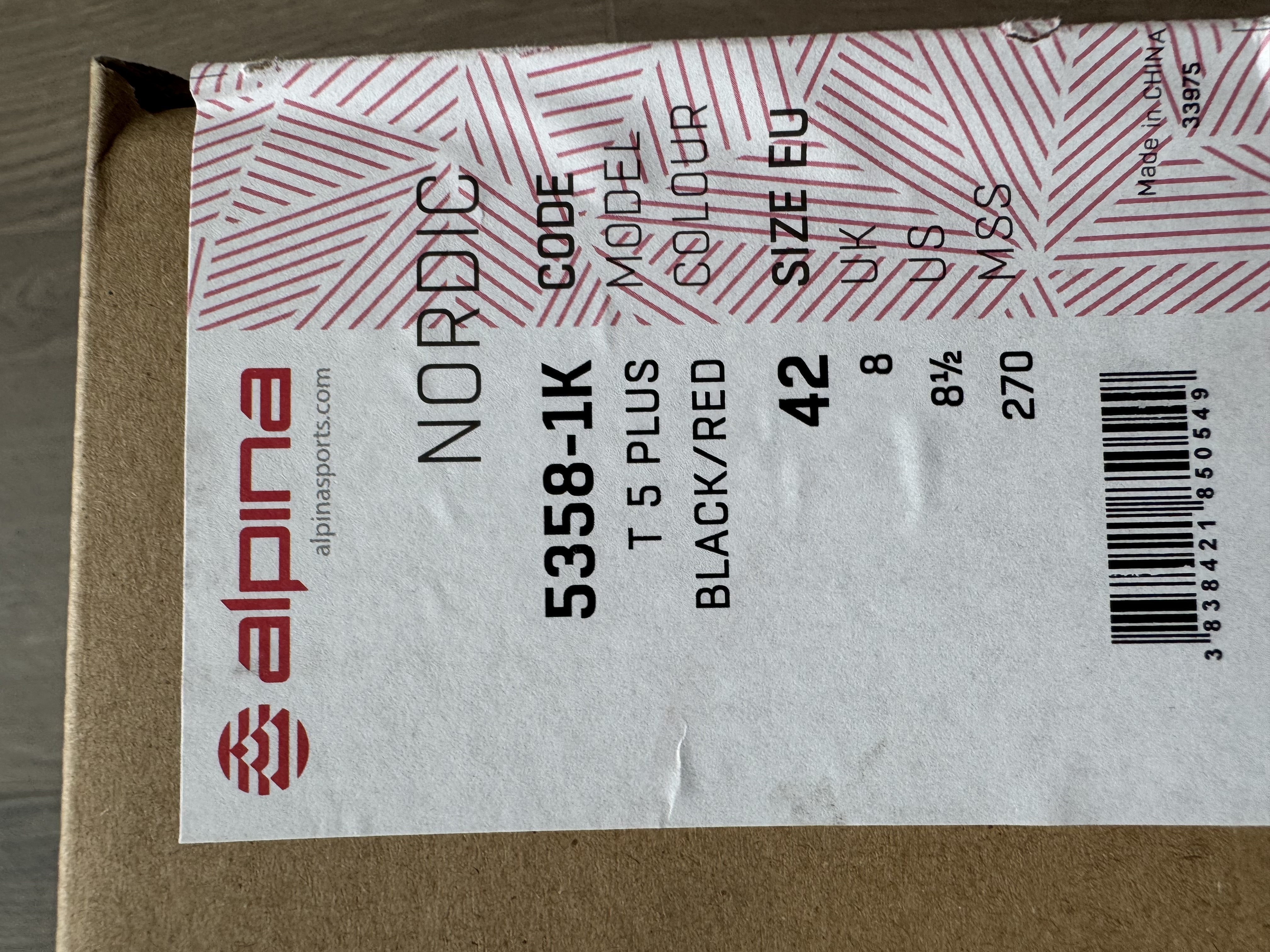 Alpina T5 Plus gönguskíðaskór nr 42