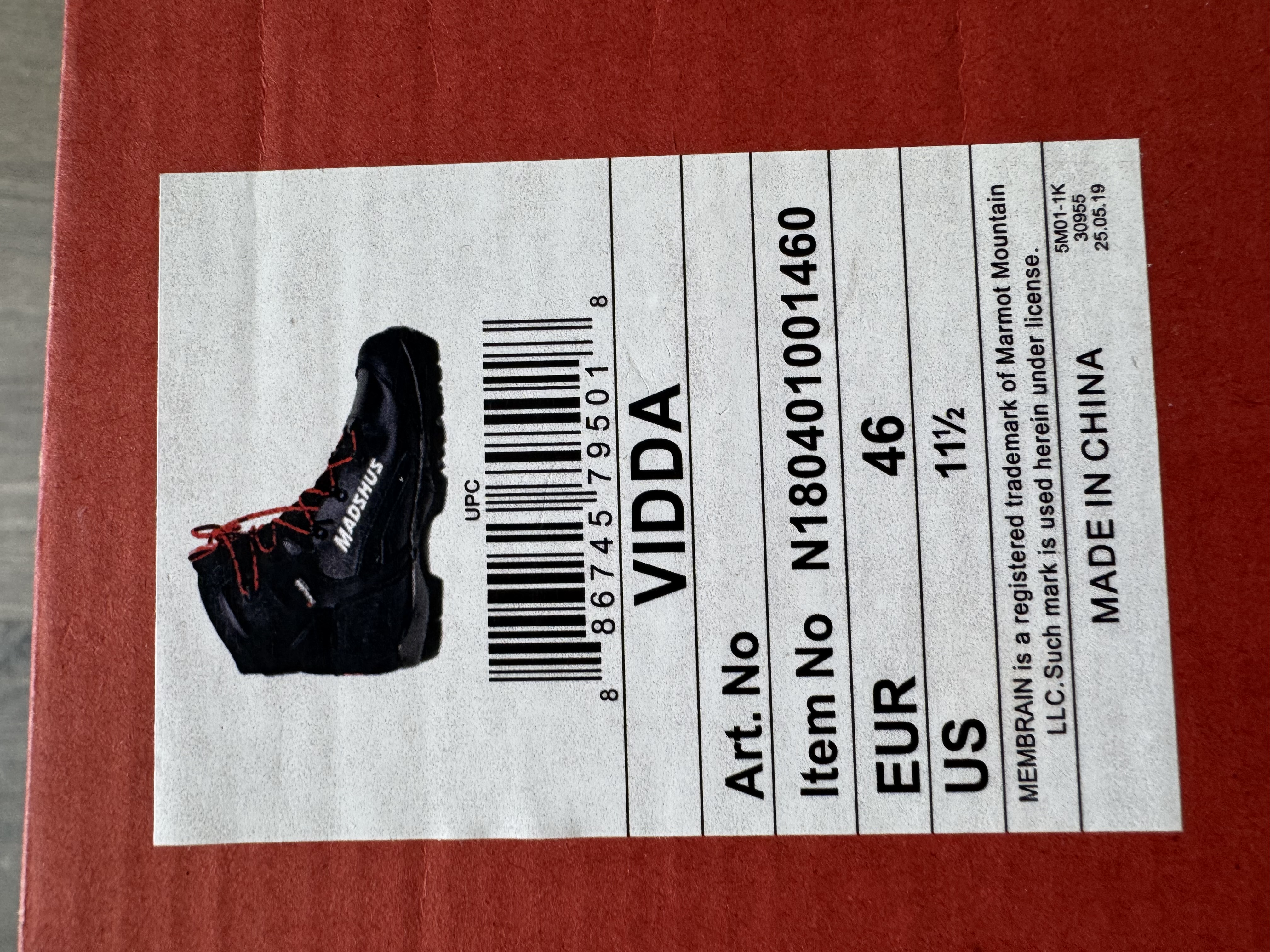 Madshus Vidda gönguskíðaskór nr 46